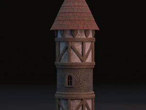 orta&ccedil;ağ kulesi 3D Model