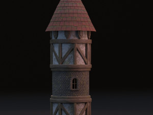 medieval tower Model 3D