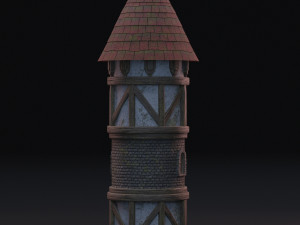medieval tower Model 3D