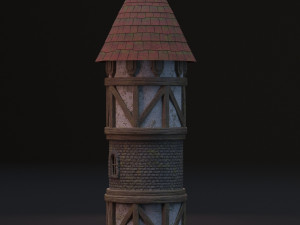 medieval tower Model 3D
