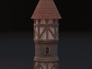 medieval tower Model 3D