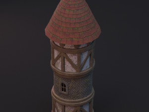 medieval tower Model 3D