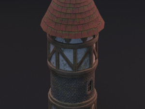 medieval tower Model 3D