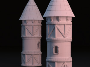 medieval tower Model 3D