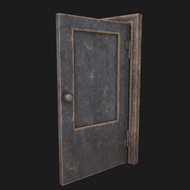 old door 3D Model .c4d .max .obj .3ds .fbx .stl .blend 