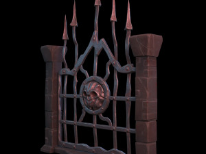fantasy gate 3D मॉडल