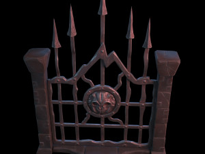 fantasy gate 3D मॉडल
