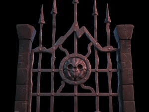 fantasy gate 3D मॉडल
