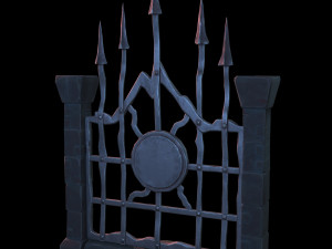 fantasy gate 3D मॉडल