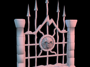 fantasy gate 3D मॉडल