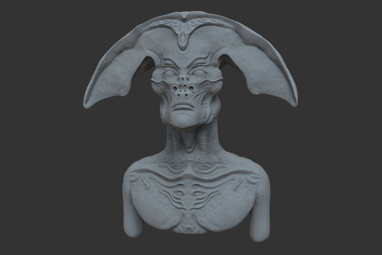 nlo bust 3D Model .c4d .max .obj .3ds .fbx .stl .blend