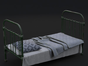 old bed 3D 모델