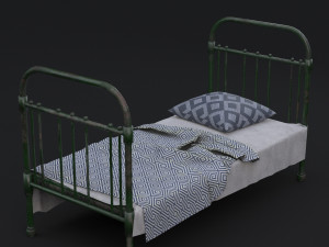 old bed 3D 모델