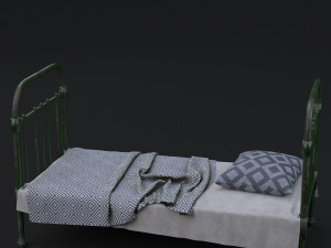 old bed 3D 모델