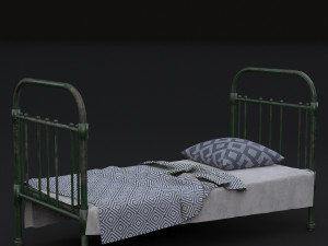 old bed 3D 모델