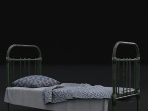 old bed 3D 모델