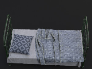 old bed 3D 모델
