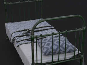 old bed 3D 모델