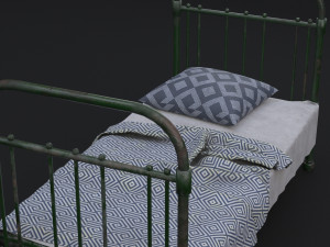 old bed 3D 모델