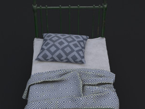 old bed 3D 모델
