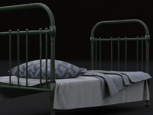 old bed 3D 모델