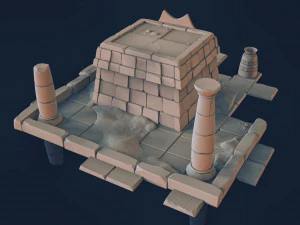 temple high poly 3D Model