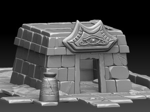 temple high poly Model 3D