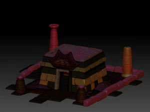 temple high poly 3D Model