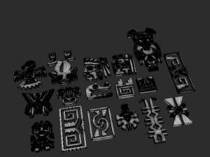 maya ornament 3D Модель