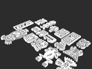 maya ornament 3D Модель