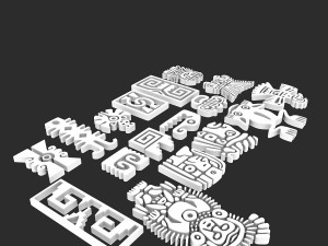 maya ornament 3D Модель