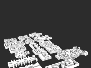 maya ornament 3D Model