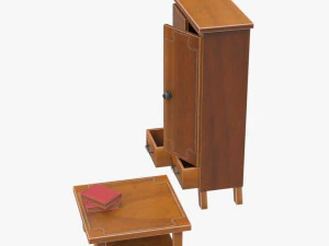 cupboard and table 3D Model
