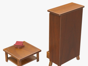 cupboard and table Model 3D