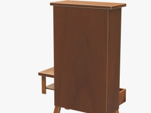 cupboard and table Model 3D