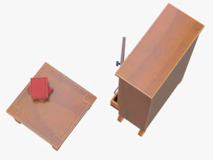 cupboard and table 3D Model