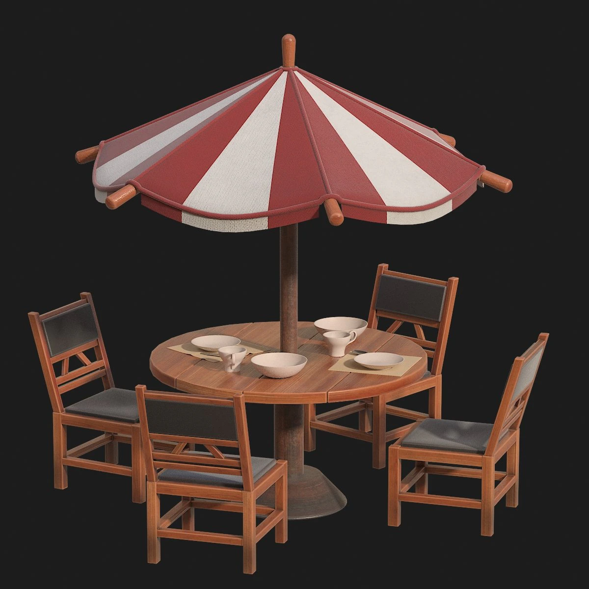 table 3D Model .c4d .max .obj .3ds .fbx .stl .blend 