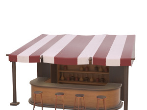 bar counter 3D Model