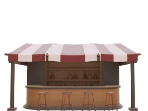 bar counter 3D Model
