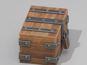 scatola di legno Modello 3D