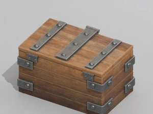 scatola di legno Modello 3D