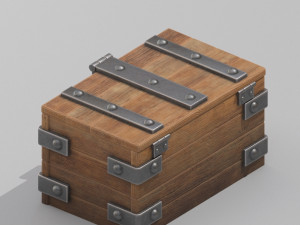 wood box 3D 模型