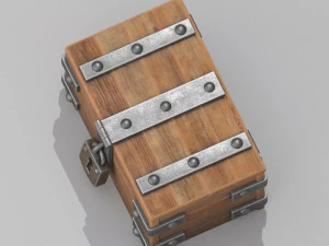 scatola di legno Modello 3D