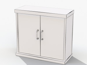 hinged shelf 3D मॉडल