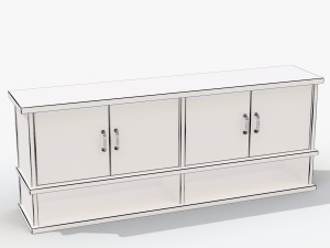 hinged shelf Model 3D