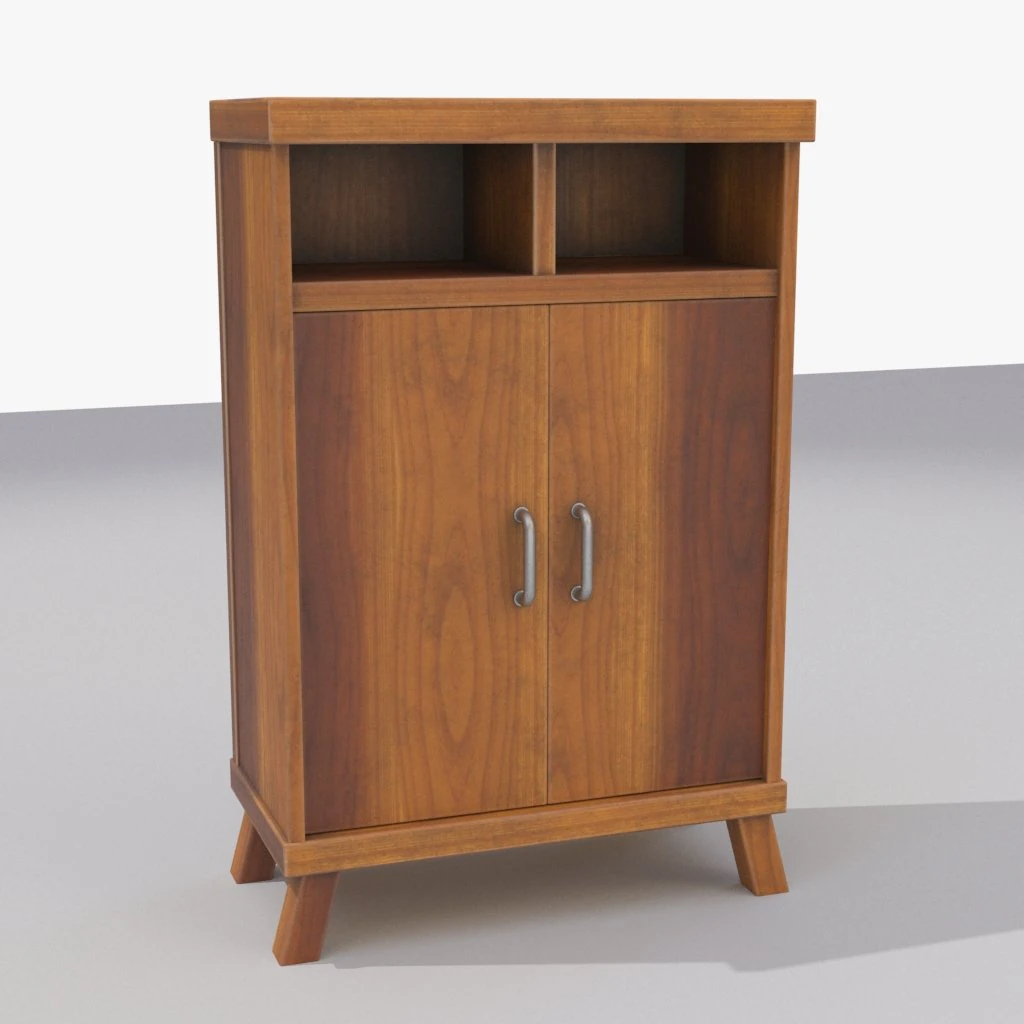 cupboard 3D Model .c4d .max .obj .3ds .fbx .stl .blend 