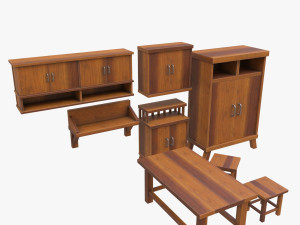 furniture set Modelo 3D