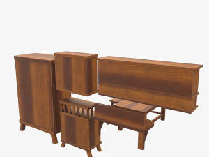 furniture set Modelo 3D