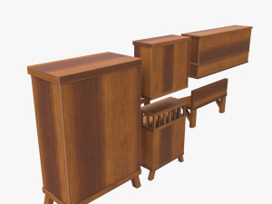 furniture set Modelo 3D