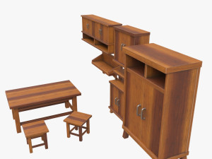 furniture set Modelo 3D